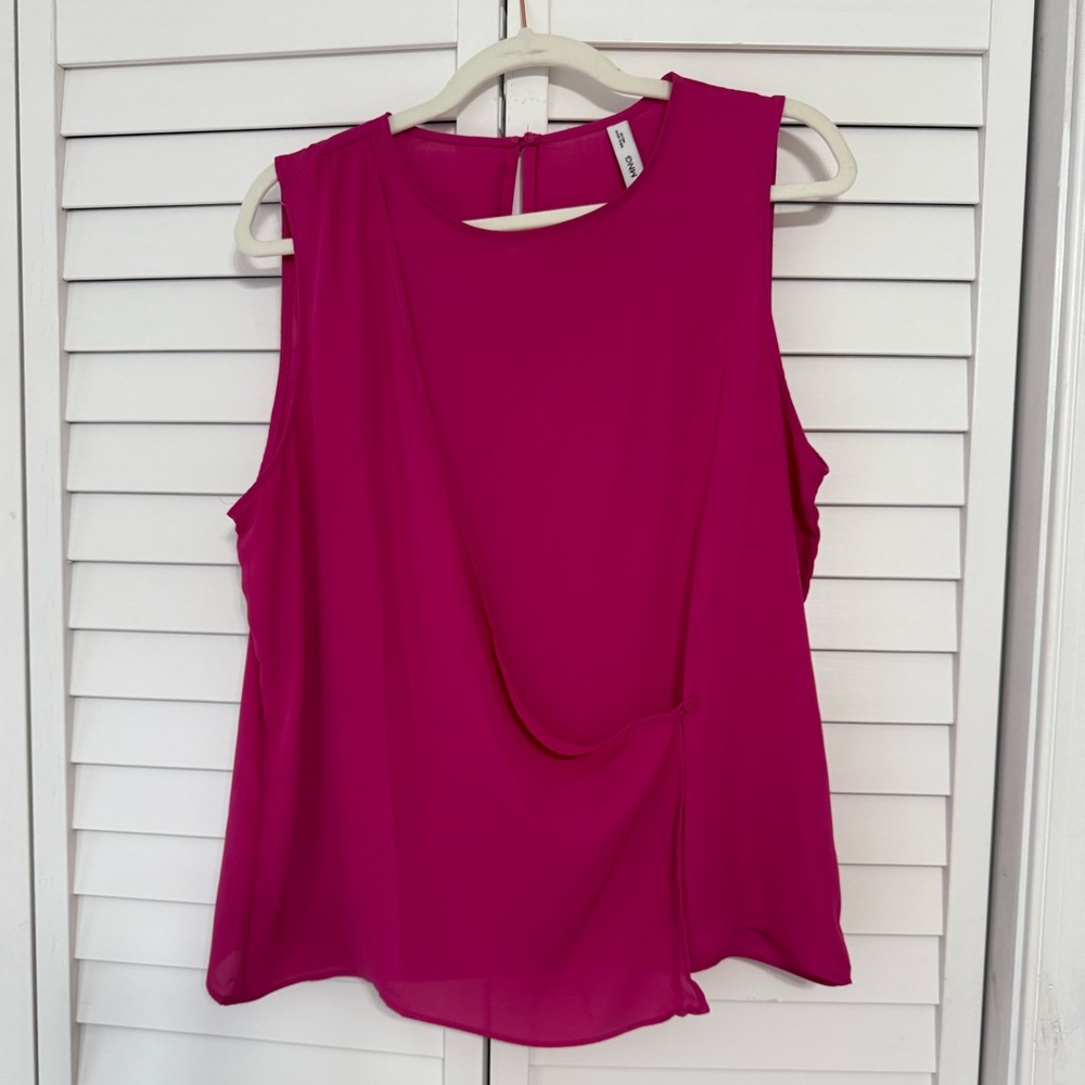 Mango Fuchsia Sleeveless Tank Top